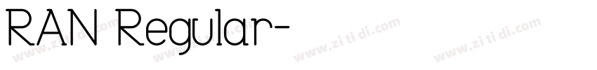 RAN Regular字体转换